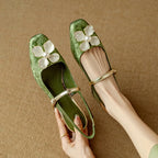 Genine | Women's Block-Heel Slingback Court Shoes