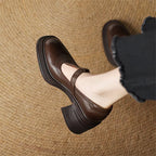 Elvana | Women's Chunky-Heel Mary Jane Shoes
