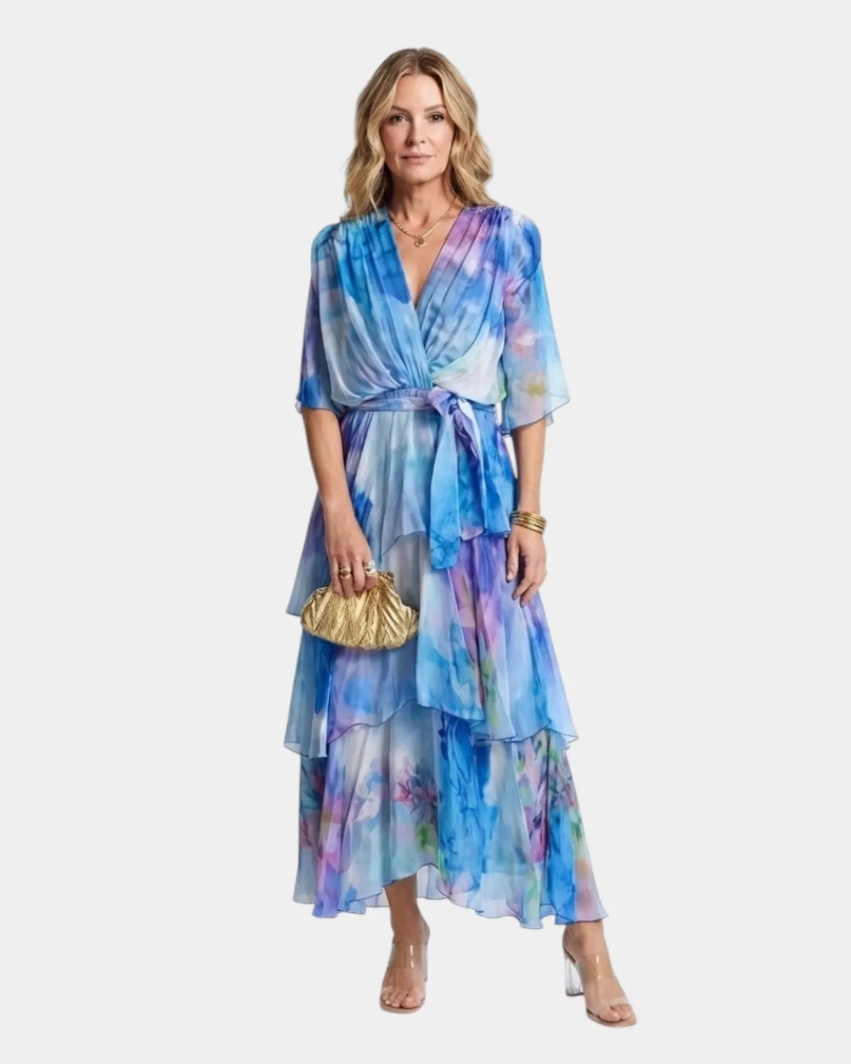 Gilda | Dress with tie belt