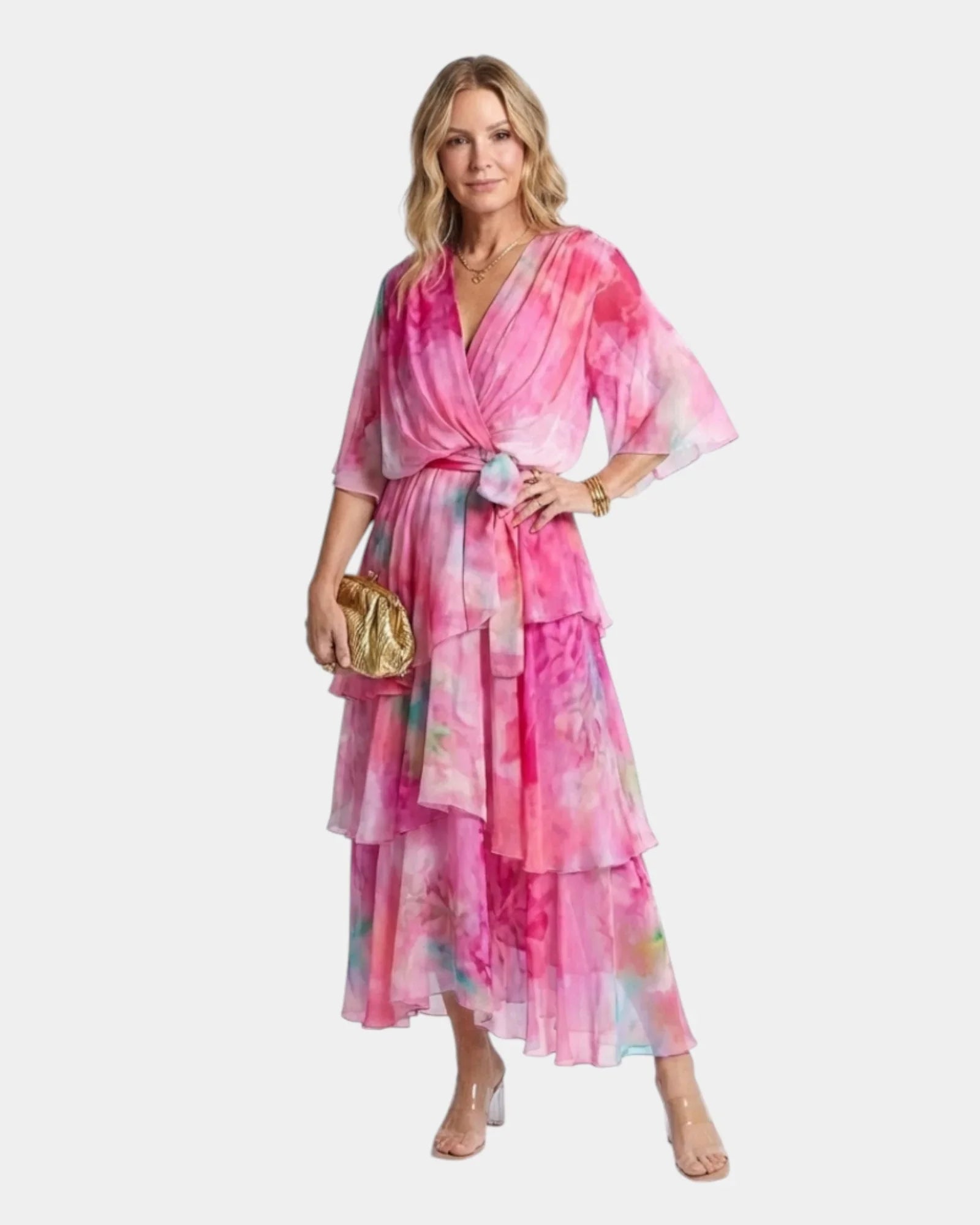 Gilda | Dress with tie belt