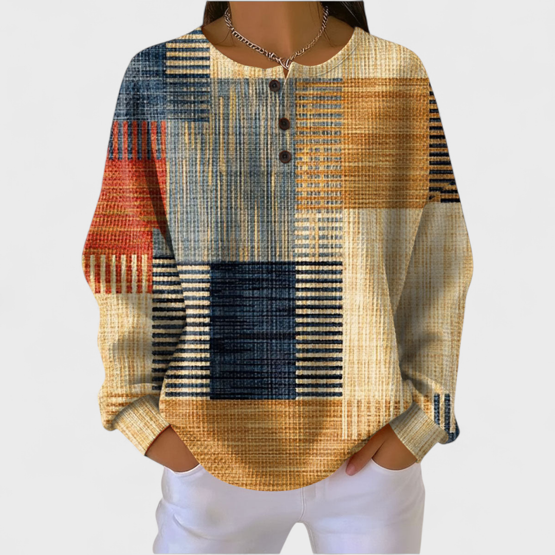 Thea | Colourful Patchwork Jumper