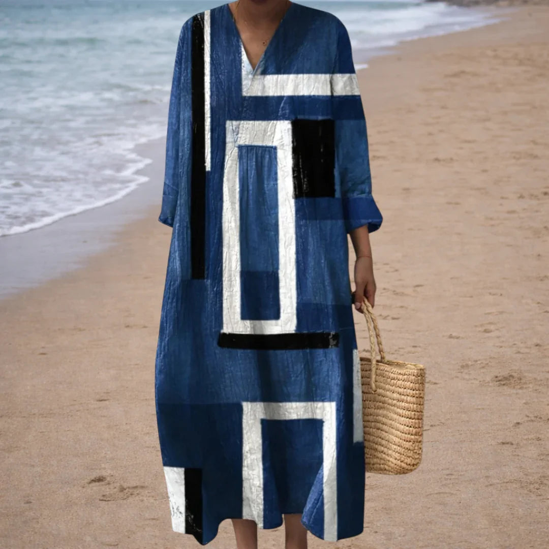 Fabienne | Elegant Geometric Dress