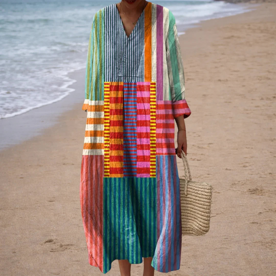 Lila | Elegant Geometric Dress
