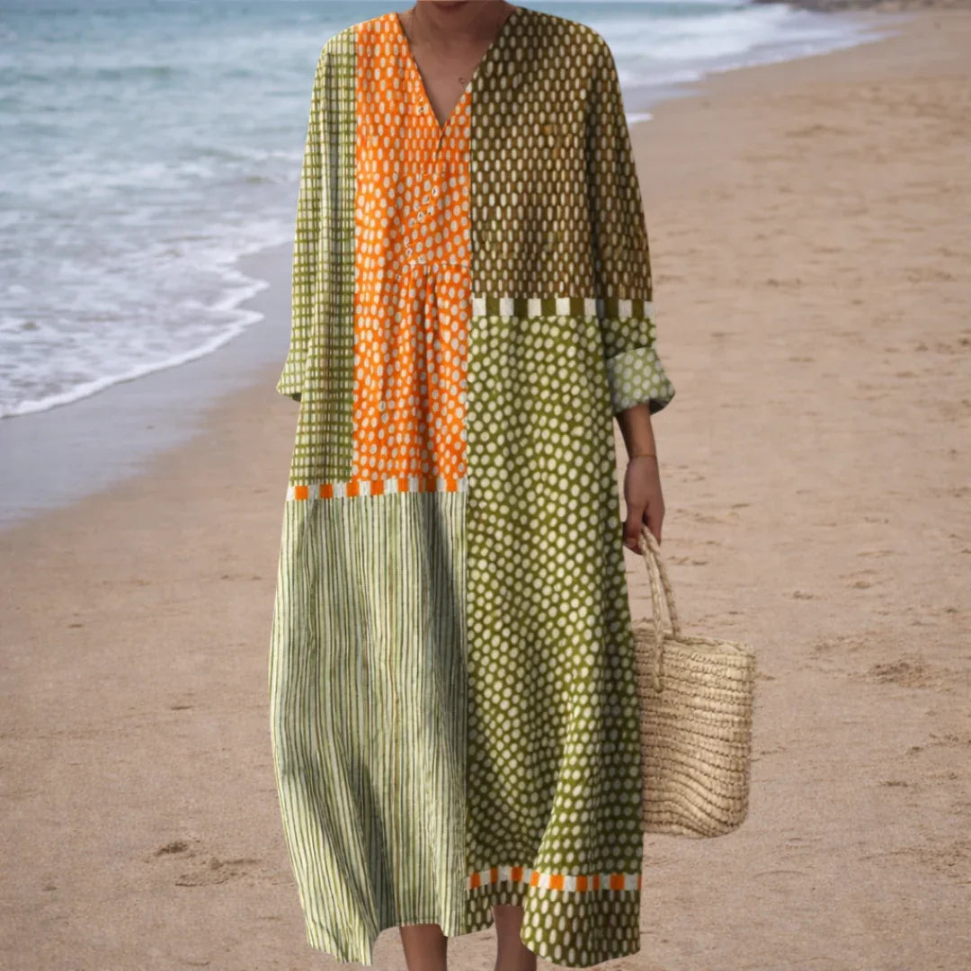 Gia | Elegant Geometric Dress