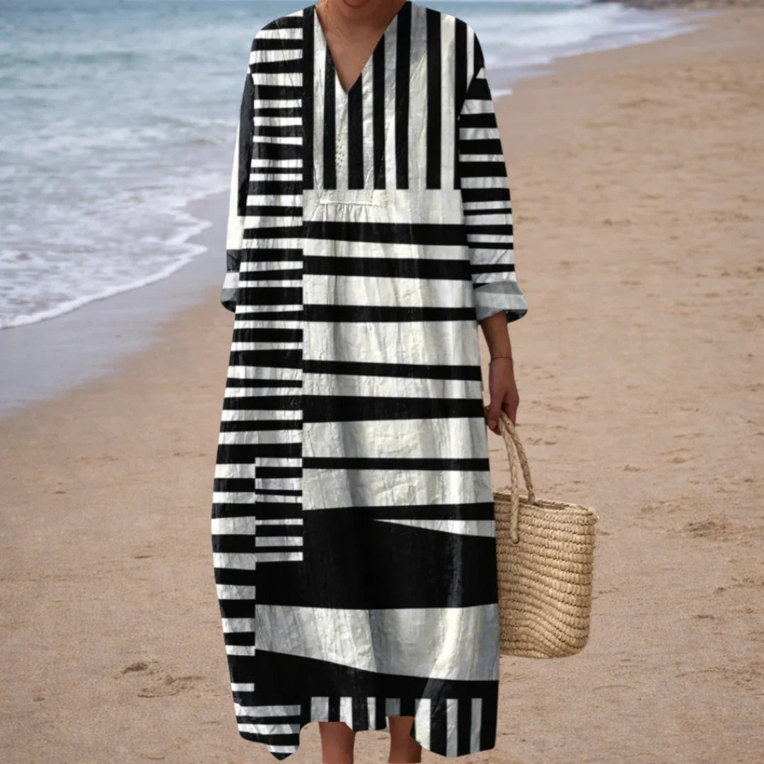 Justine | Elegant Geometric Dress