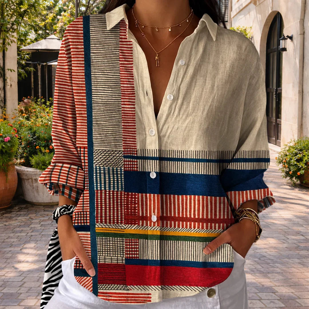 Priscille | Artistic Pattern Blouse