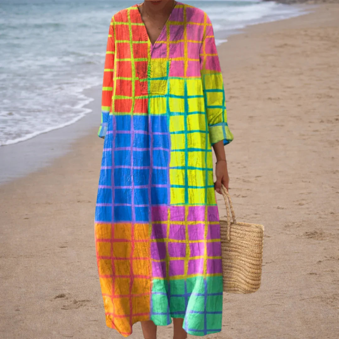 Chantal | Elegant Geometric Dress