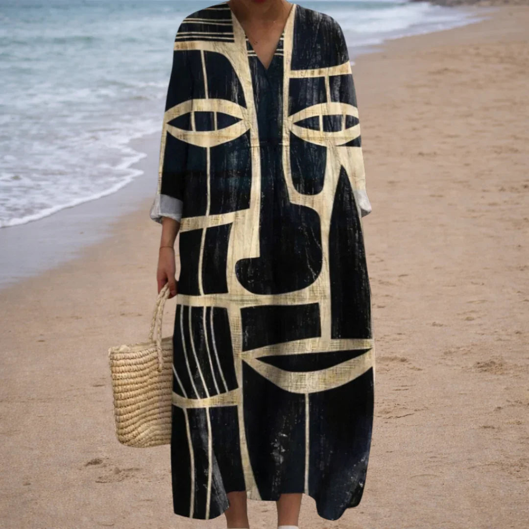 Edith | Elegant Geometric Dress