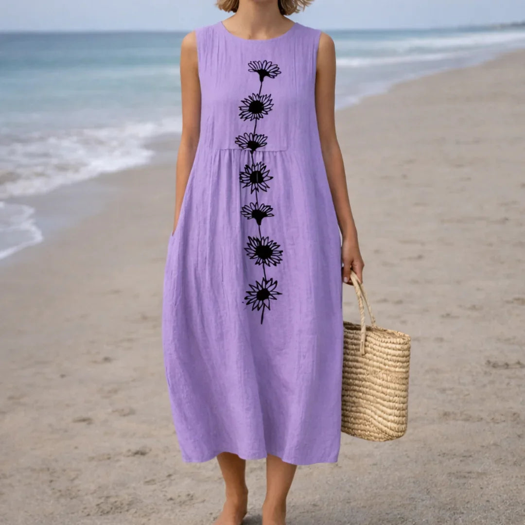 Emma | Purple Bloom Dress