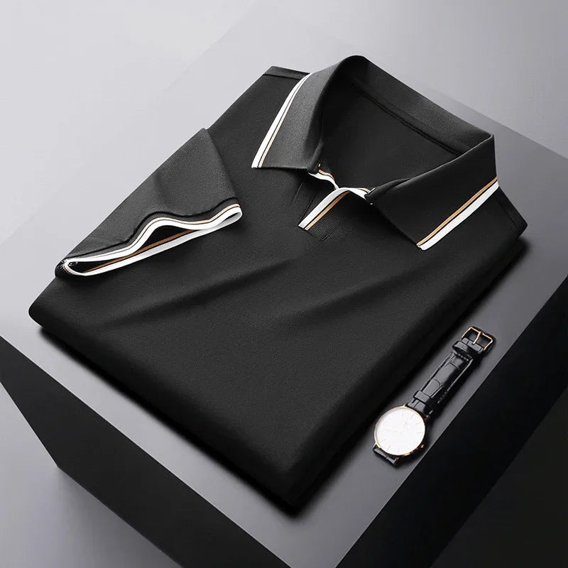 Antoine | Soft Silk Polo Shirt