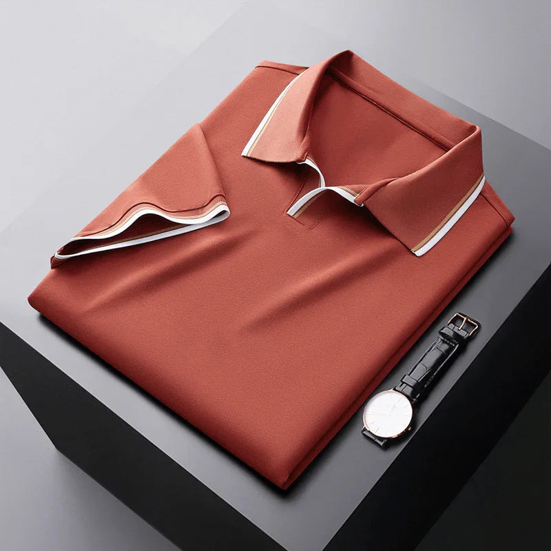 Antoine | Soft Silk Polo Shirt