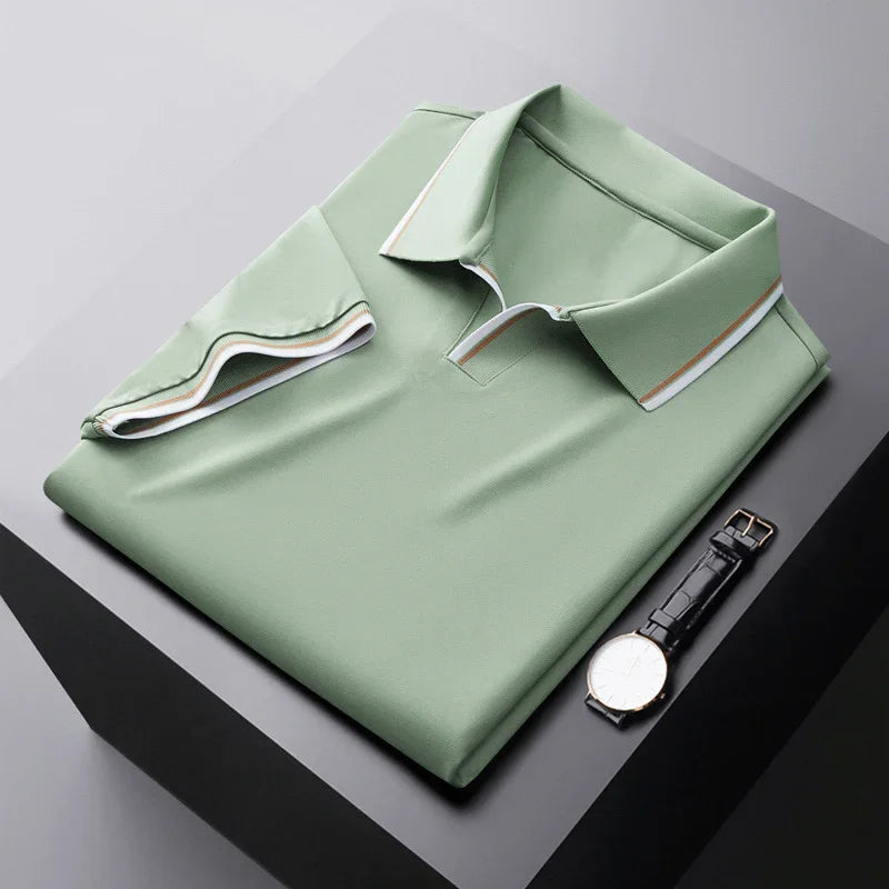 Antoine | Soft Silk Polo Shirt
