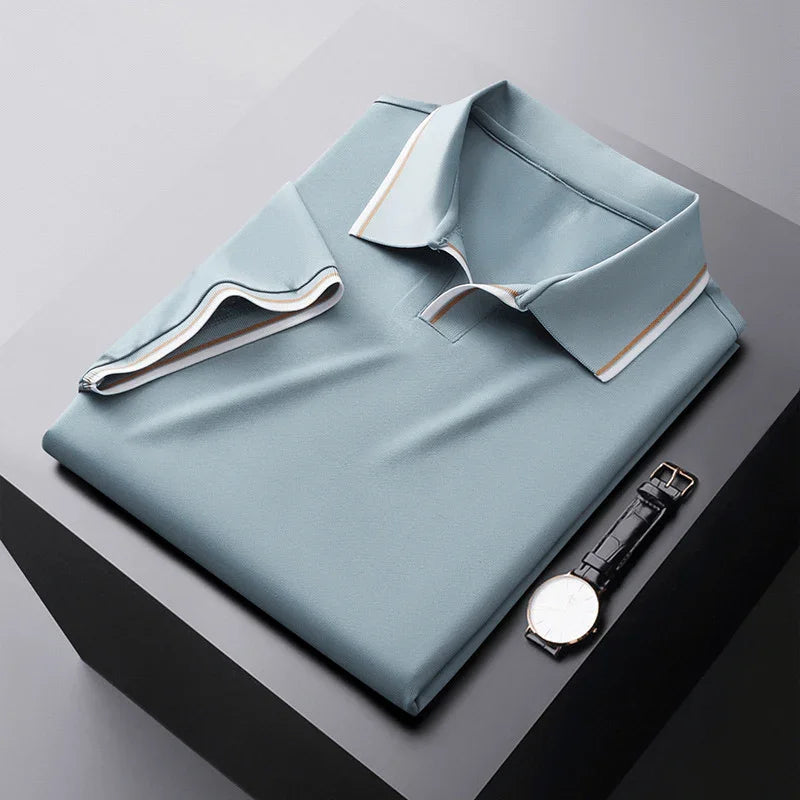 Antoine | Soft Silk Polo Shirt