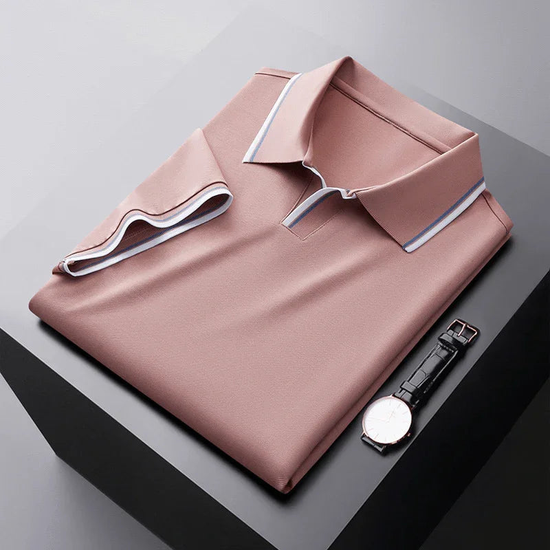 Antoine | Soft Silk Polo Shirt