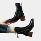 Brélyne | Bottines à zip pour femmes avec talon bloc