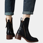 Brélyne | Bottines à zip pour femmes avec talon bloc