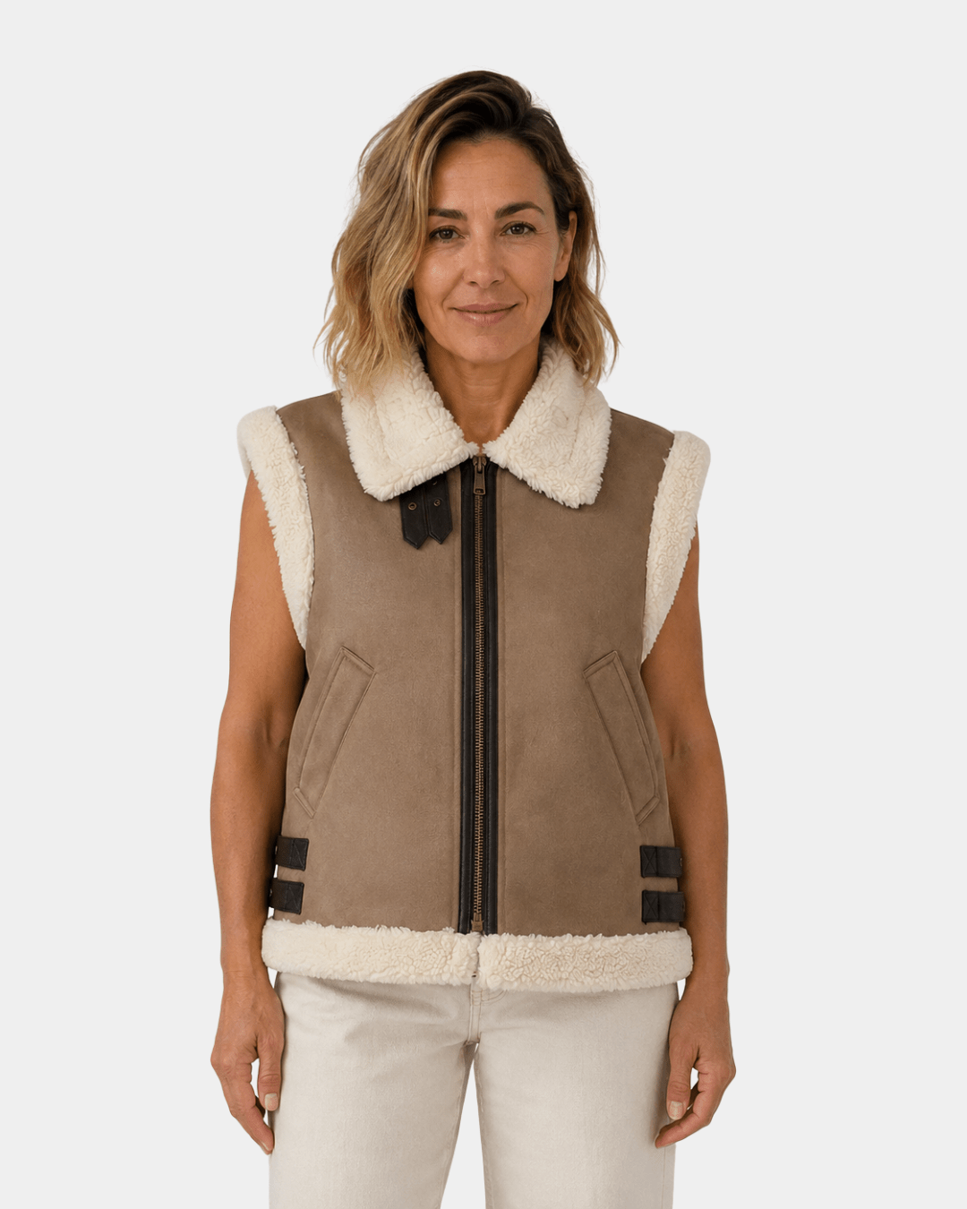 Adalsinde | Women's Shearling-Effect Gilet