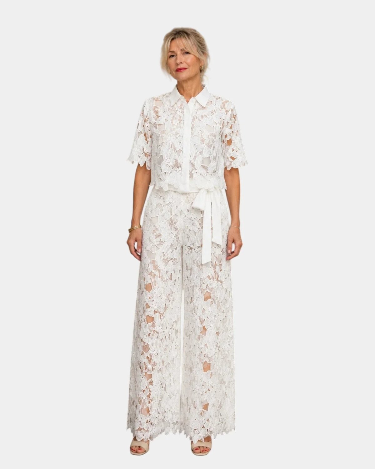 Aélis | Lace Embroidered Set