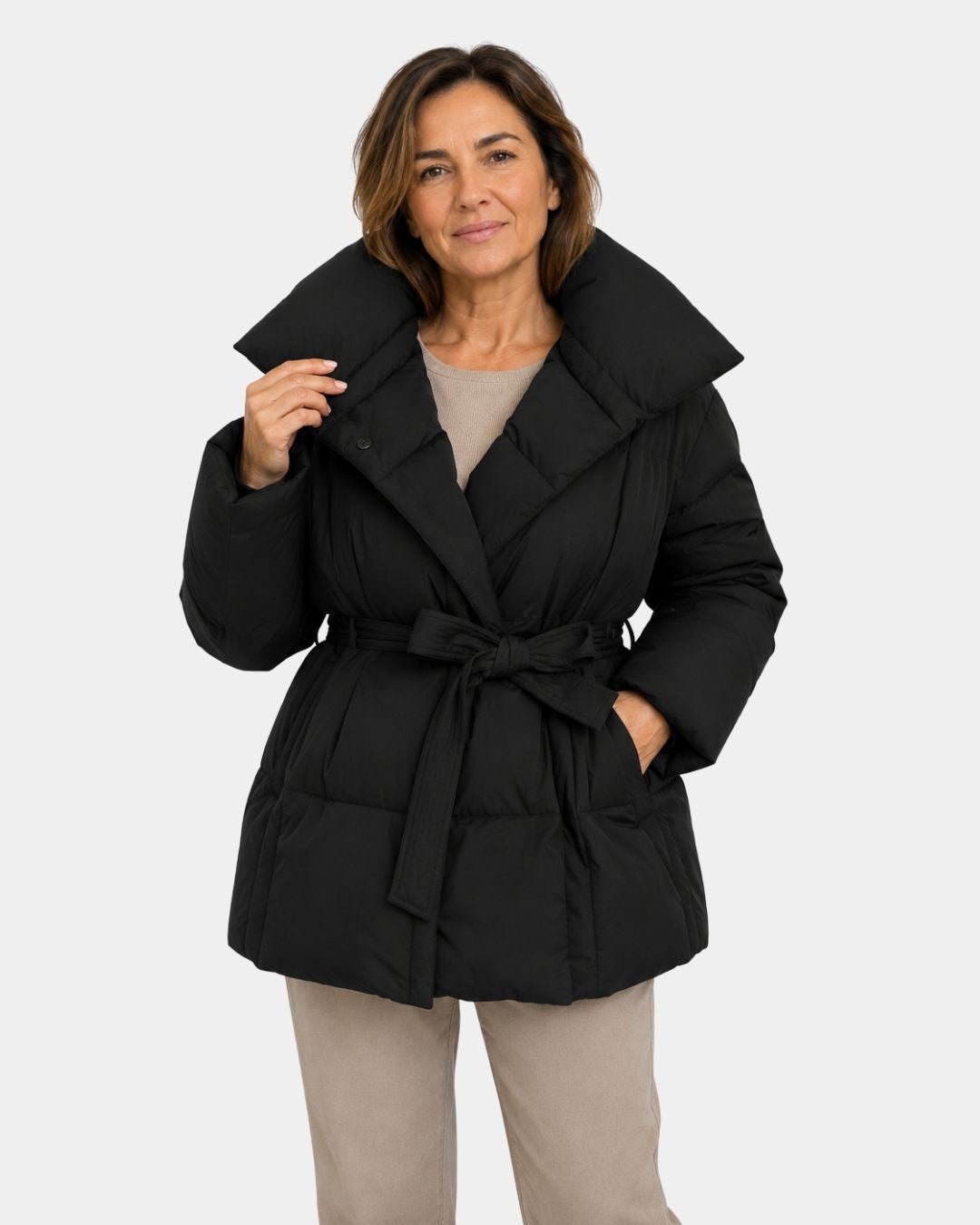 Alixène | Women's Belted Quilted Jacket