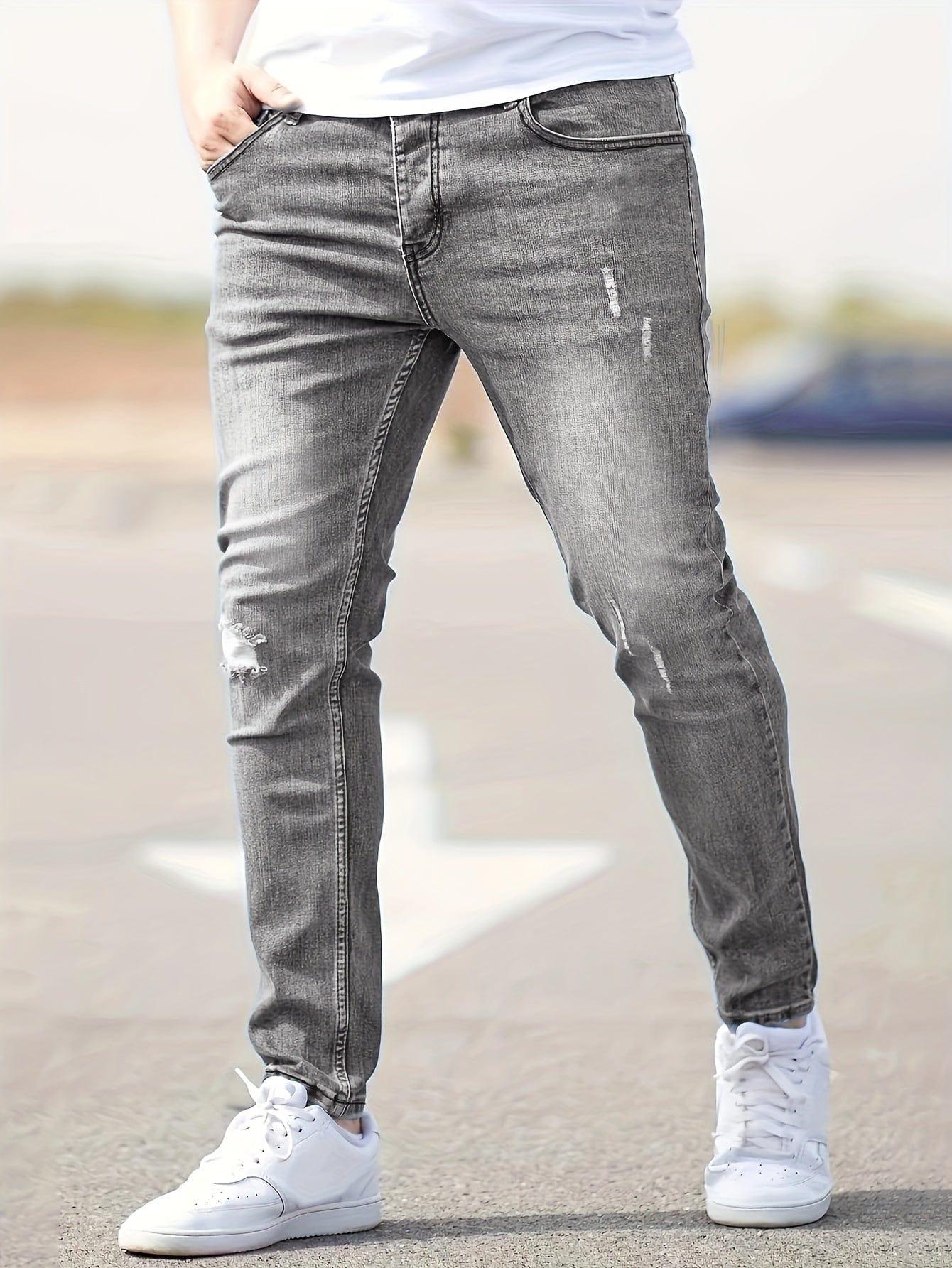 Alex | Trendy Ripped Slim Jeans