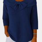 Lúa | Warm and feminine jumper with a bow