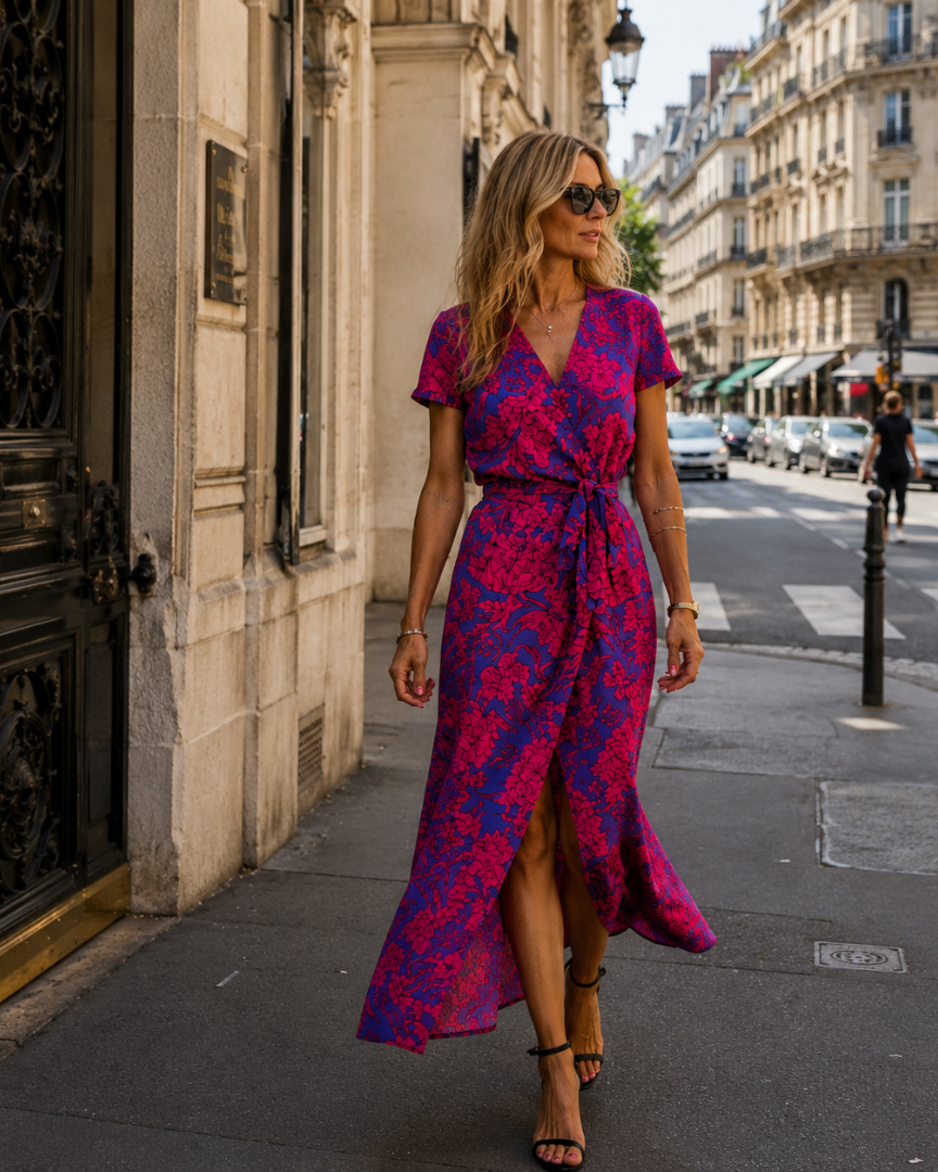 Aurélisse | Elegant V-Neck Dress