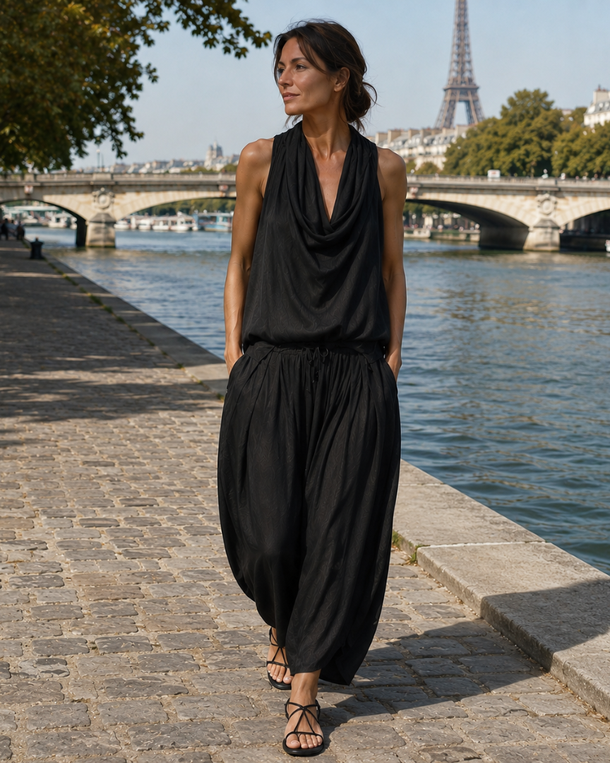 Emmeline | Sleeveless Top and Trousers Set