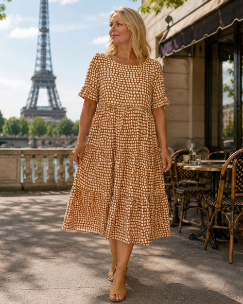 Belzamine | Lightweight Polka Dot Dress
