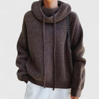Marie | Cosy Jumper with High Neck and Hood
