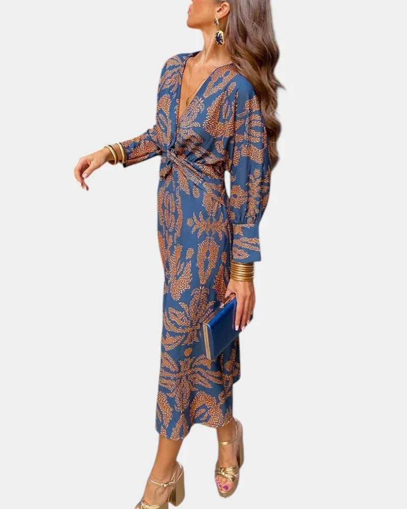 Eve | Elegant Dress with a Timeless Print