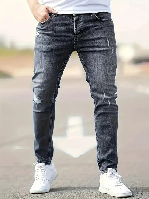 Alex | Trendy Ripped Slim Jeans