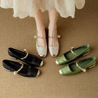 Mestelle | Elegant Women's Mary Jane Shoes with Shimmering Details
