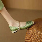 Mestelle | Elegant Women's Mary Jane Shoes with Shimmering Details
