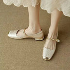 Mestelle | Elegant Women's Mary Jane Shoes with Shimmering Details