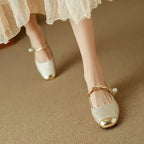 Mestelle | Elegant Women's Mary Jane Shoes with Shimmering Details