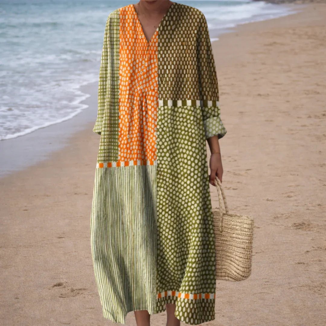 Gia | Elegant Geometric Dress