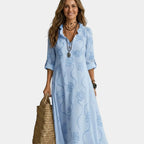 Savina | Maxi dress with embroidery