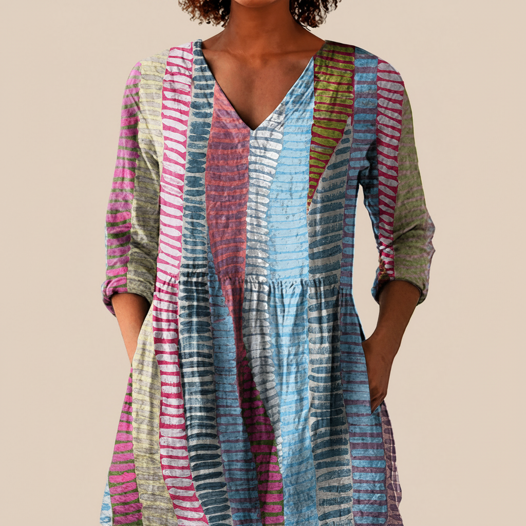 Noa | Long Printed Blouse
