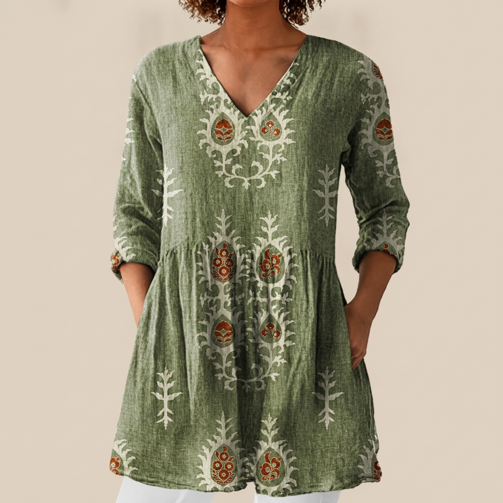 Blair | Long Printed Blouse