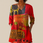Skylar | Long Printed Blouse
