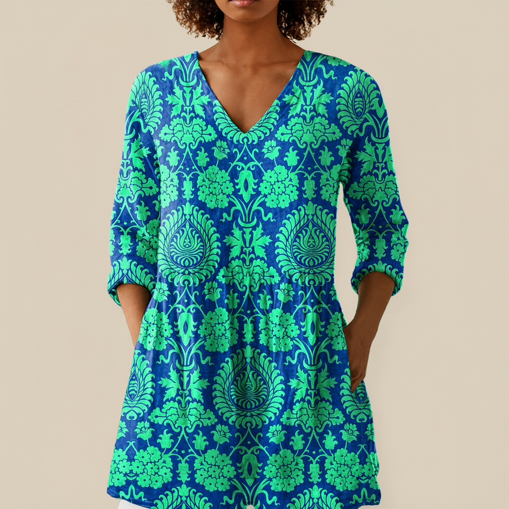 Romy | Long Printed Blouse