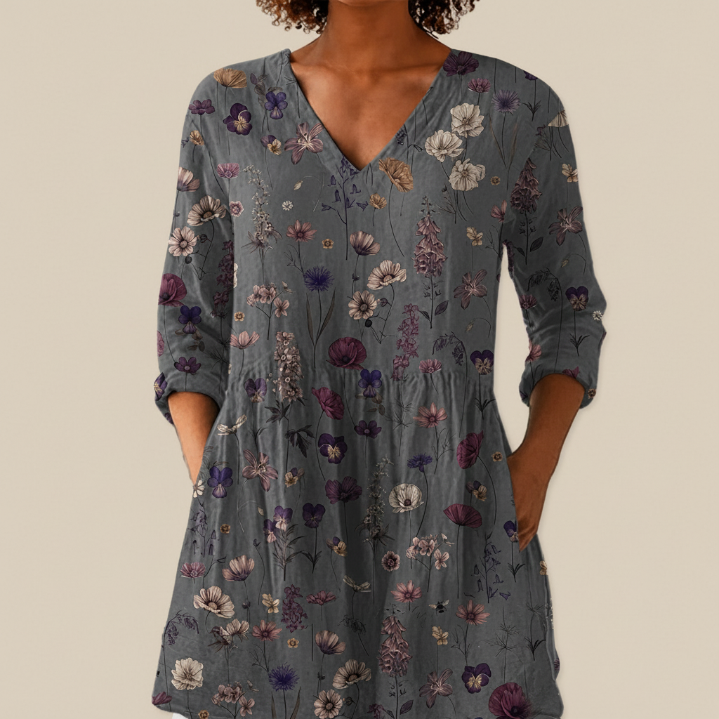 Kira | Long Printed Blouse