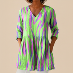 Mira | Long Printed Blouse
