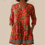 Kaia | Long Printed Blouse