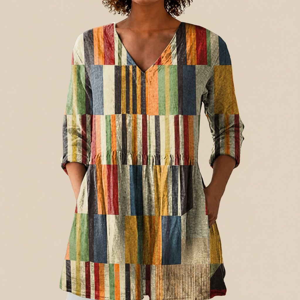Avery | Long Printed Blouse