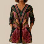 Mila | Long Printed Blouse