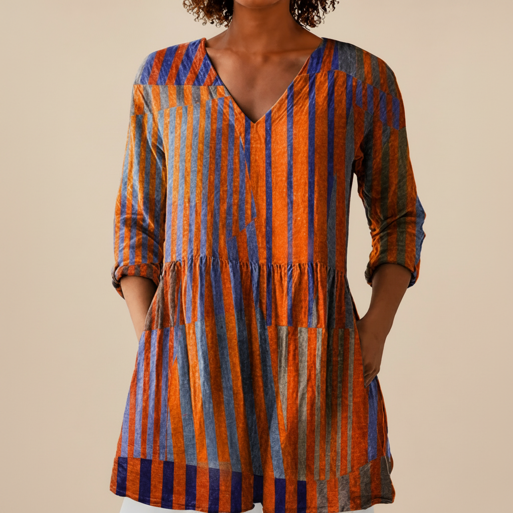 Elowen | Long Printed Blouse