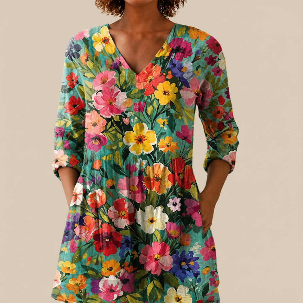 Keira | Long Printed Blouse