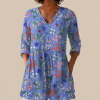 Amelie | Long Printed Blouse