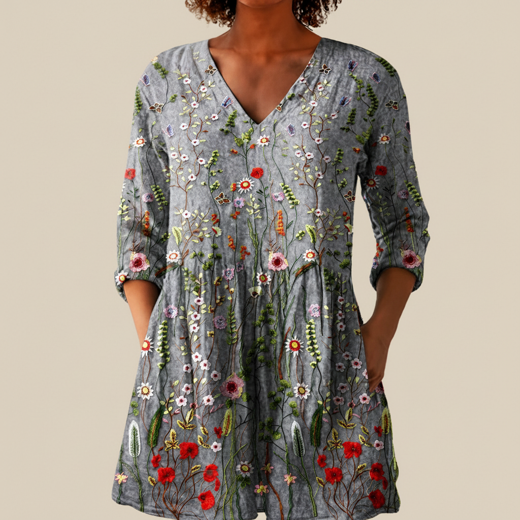 Sloane | Long Printed Blouse